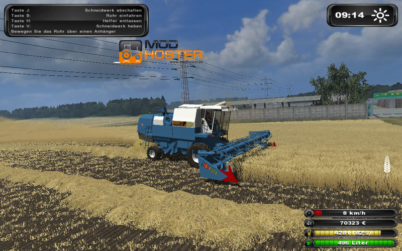 FS2011 Fortschritt 524 Blau Pack v Fortschritt Mod für Farming